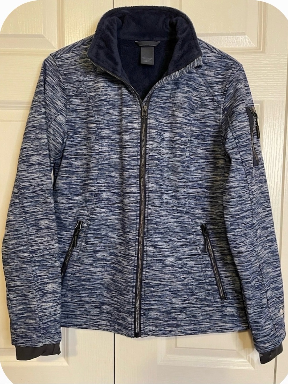 FREE COUNTRY Space-Dye Jacket Women’s M Heathered Blue